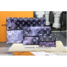 Louis Vuitton M44177 LV Monogram Galaxy Canvas Pochette Alpha Triple