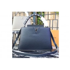 Louis Vuitton M52384 LV Taurillon Leather Capucines BB Bags Black