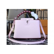 Louis Vuitton M52388 LV Taurillon Leather Capucines PM Bags Pink