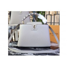 Louis Vuitton M52389 LV Taurillon Leather Capucines PM Bags Gray