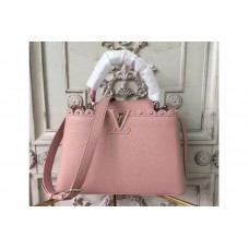 Louis Vuitton M48864 Capucines MM Taurillon Leather Bags Pink