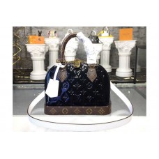 Louis Vuitton M44389 Alma BB Bags Monogram Vernis Leather Black