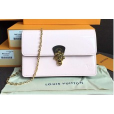 Louis Vuitton M63306 Cherrywood Chain Wallet Bags Rose Ballerine Patent calf leather with Monogram canvas