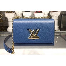 Louis Vuitton M52870 Epi Leather Twist MM Bags Bleu Jean