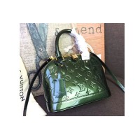 Louis Vuitton M91606 LV Monogram Vernis Alma BB Bags Green