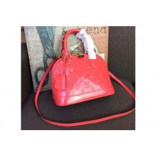 Louis Vuitton M91606 LV Monogram Vernis Alma BB Bags Rosy