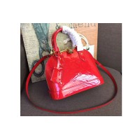 Louis Vuitton M91606 LV Monogram Vernis Alma BB Bags Red