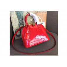 Louis Vuitton M91606 LV Monogram Vernis Alma BB Bags Red