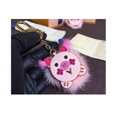 Louis Vuitton M64260 Wild Fur Pig Bag Charm and Key Holder