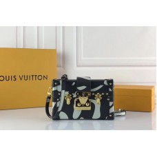 Louis Vuitton M53233 LV Petite Malle Calf Leather White