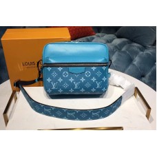 Louis Vuitton M30241 Outdoor Messenger Taiga Leather Blue