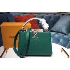 Louis Vuitton N95384 LV Capucines BB Taurillon Leather Green