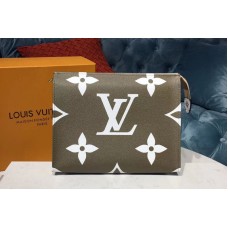 Louis Vuitton M67691 Toilet Pouch XL Monogram coated canvas Khaki