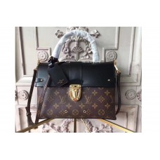 Louis Vuitton M43125 Monogram Canvas One Handle Flap Bags Black