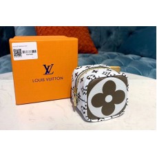 Louis Vuitton M67669 LV Porte Monnaie Cube coin purse Gray Monogram canvas