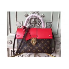 Louis Vuitton M43125  Monogram Canvas One Handle Flap MM Bags Red