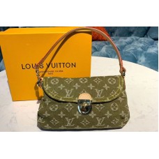 Louis Vuitton M95050 LV Mini Pleaty Bags Green Monogram Denim