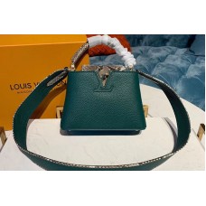 Louis Vuitton N95384 LV Capucines BB Bags Green Taurillon Leather