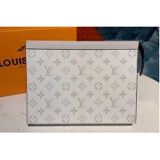 Louis Vuitton M61692 LV Pochette Voyage MM Bags White Monogram Canvas