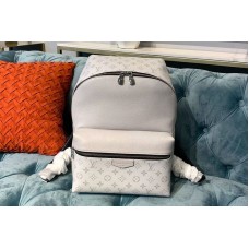 Louis Vuitton M30232 Discovery Backpack PM Bags White Monogram canvas and Taiga leather