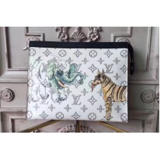 Louis Vuitton M66639 Monogram Canvas Zebra Pochette Voyage MM