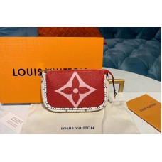 Louis Vuitton M67579 LV Mini Pochette Accessoires Red/Pink Monogram Canvas