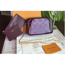 Louis Vuitton M64058 Monogram Vernis Camera Bags Purple