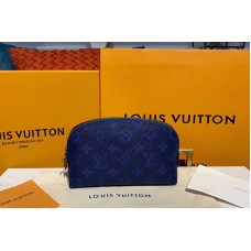 Louis Vuitton M60024 LV Cosmetic Pouch PM Bags Blue Monogram Canvas