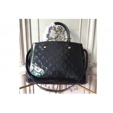 Louis Vuitton M50167 Monogram Vernis Montaigne MM Bags Black