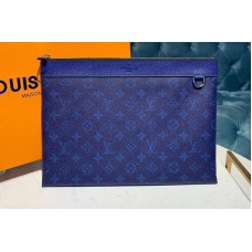 Louis Vuitton M62291 LV Discovery Pochette Bags Blue Monogram Canvas