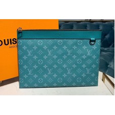 Louis Vuitton M62291 LV Discovery Pochette Bags Blue Monogram Canvas