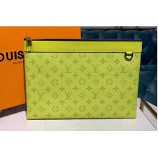 Louis Vuitton M62291 LV Discovery Pochette Bags Green Monogram Canvas