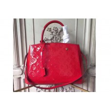 Louis Vuitton Montaigne MM Monogram Vernis M50167 Red