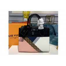 Louis Vuitton M53802 LV City Steamer PM Bags Pink / White/ Navy Blue Leather