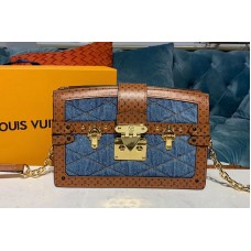 Louis Vuitton M55047 LV Trunk Clutch Denim Raw Blue