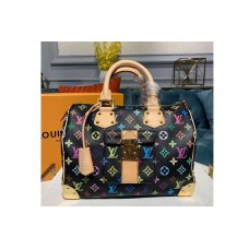 Louis Vuitton M92642 LV Monogram Multicolore Speedy 30 Bags Black Multicolore