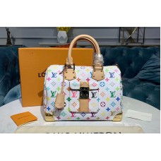 Louis Vuitton M92643 LV Monogram Multicolore Speedy 30 Bags White Multicolore