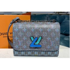 Louis Vuitton M55480 LV Twist MM handbags Blue Monogram LV Pop