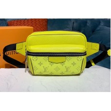 Louis Vuitton M30251 LV Outdoor Bumbag Bags Lime Green Monogram canvas and Taiga Leather