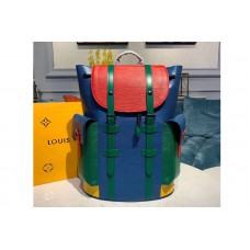 Louis Vuitton M50159 LV Christopher PM backpack Bags Red/Blue/Green Epi Leather