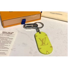 Louis Vuitton M67780 LV Military Tab charm and key holder Yellow Monogram canvas