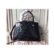 Louis Vuitton M50170 Monogram Vernis Montaigne BB Bags Black