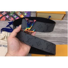 Louis Vuitton M0285V LV Initiales 40mm Reversible belt in Monogram Eclipse Canvas With Multicolor Buckle