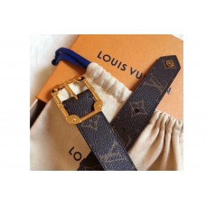 Replica Louis Vuitton LV New Wave 35mm Belt Monogram Denim M0146U for Sale