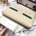 Gucci Print Leather Medium Portfolio 500981 White 2018