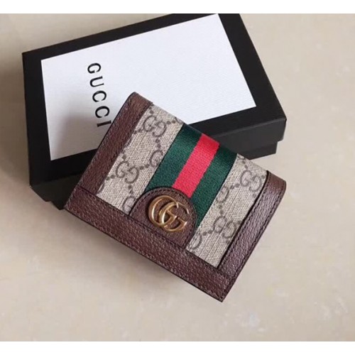 Gucci 523159 Ophidia GG Supreme Card Holder Card Case Used from Japan