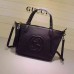 Gucci Soho Leather Top Handle Bag 369176 Black