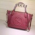 Gucci Soho Leather Top Handle Bag 369176 Rosy