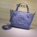 Gucci Soho Leather Top Handle Bag 369176 Blue