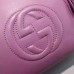 Gucci Soho Leather Top Handle Bag 369176 Rose Red